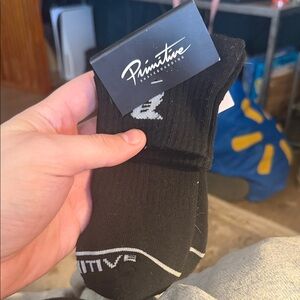 Primitive Black and White Athletic Socks